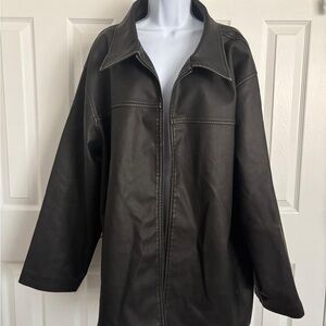 Dolls Kill Current Mood Record Breaker Vegan Leather Jacket